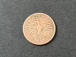Frankfurt 1 Heller 1841 Kupfer römische Zeiten
