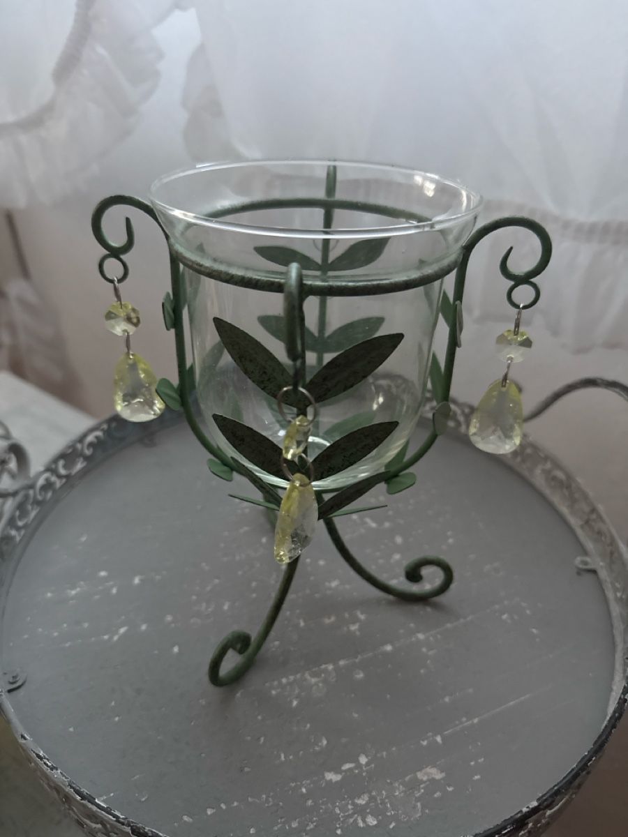 Kerzenständer: Windlicht Glas und Metall – Gebraucht aus Schaffhausen von Ibag 1