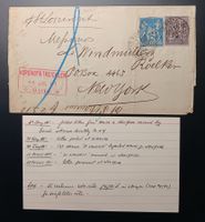 FRANKREICH, ST. LAVRENT, SCHIFF VON LE HAVRE IN DIE USA 1881