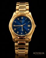 Certina DS 100M Blaues Zifferblatt Vergoldet – N.O.S