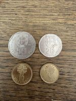 4 portugisische Münzen