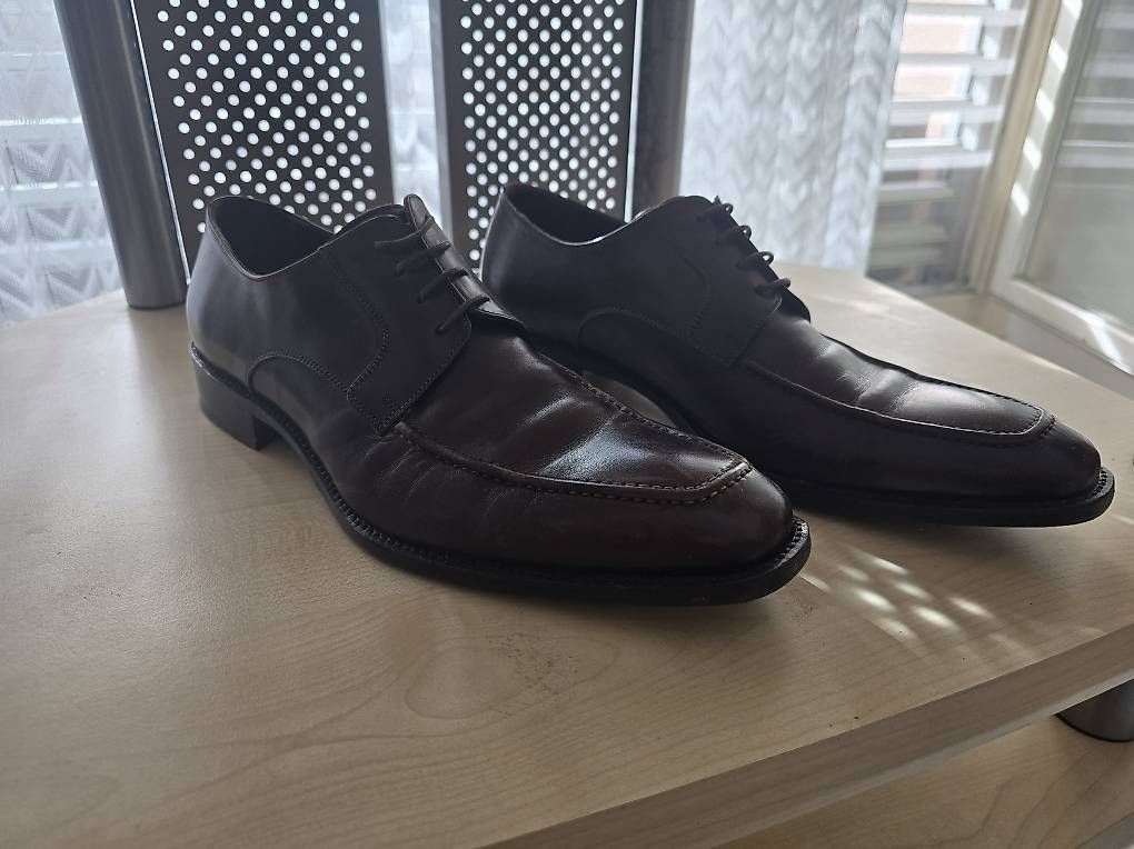 Scarpe da uomo: Derby-Schnürschuh mit einer Apron-Toe-Naht - Navyboot – Usato da Buchs LU venduto da san_df8f 2