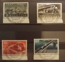 2840) 277-80, Eisenbahn Satz ET Vollstempel Kt 100.-