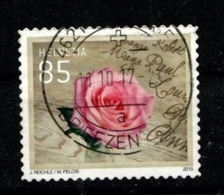 Alle Briefmarken: 2015 - Spezielle Anlässe / Rose – Gebraucht aus Schaffhausen von poststamp