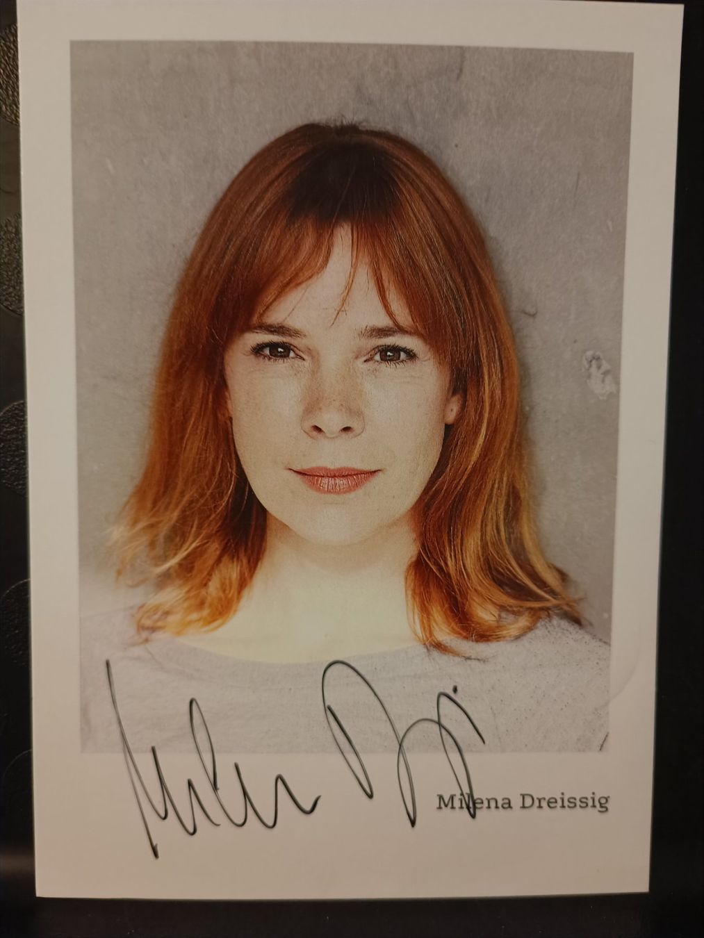 Autografi: Milena Dreissig - handsignierte Autogrammkarte – Usato da Menziken venduto da Artographs