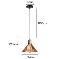 Lampes suspendues aspect rouillé vintage, industriel, loft
