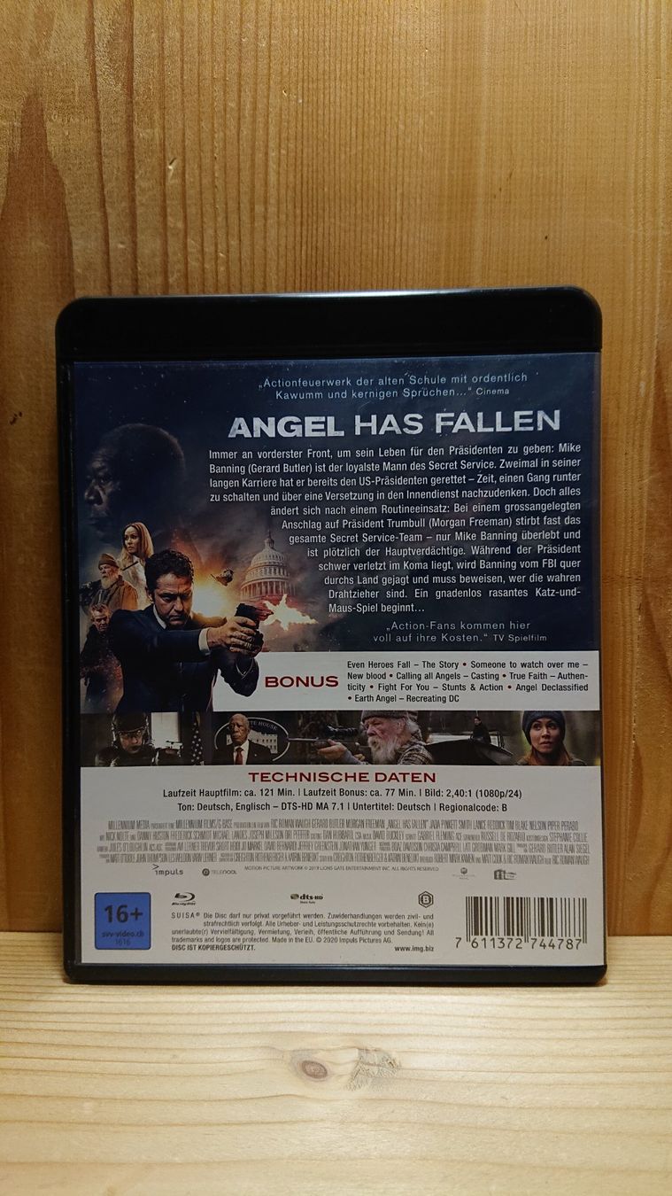 Tutti i DVDs: ANGEL HAS FALLEN Blu-Ray Gerard Butler – Usato da Wilderswil venduto da Exebub 1