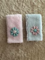 Frotteetücher Pink und Blau je 1x Stoff   Puppenhaus