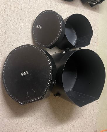 2x Vintage Schlagzeugkoffer / Hardcases MAG Percussion