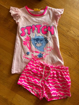 Stitch Pyjama Gr. 110/116, Neu