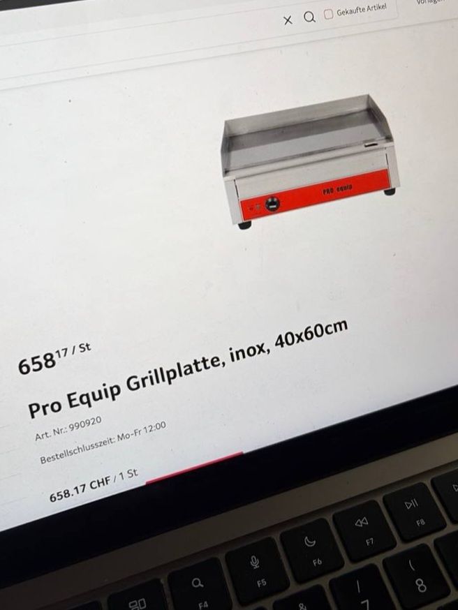 Griglie: Pro Equip Griddle Inox 40x60cm used condition – Usato da Oerlingen venduto da ler_zr8t 2