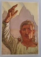 Bundesfeierpostkarte Nr.63 - 1936 - Schwörender Senn, ungel.