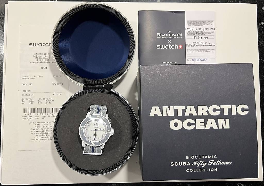 Swatch Uhren: Blancpain x Swatch Antarctic Ocean – Gebraucht aus Zuchwil von ela0110 1
