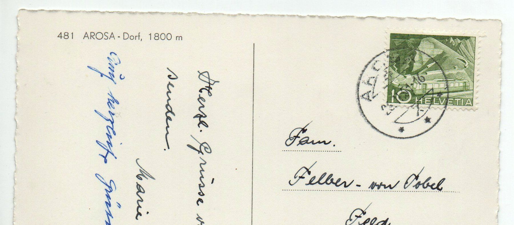 Cartoline postali: AROSA Dorf - Verlag Wolfensberger – Usato da Jona venduto da philajona 1