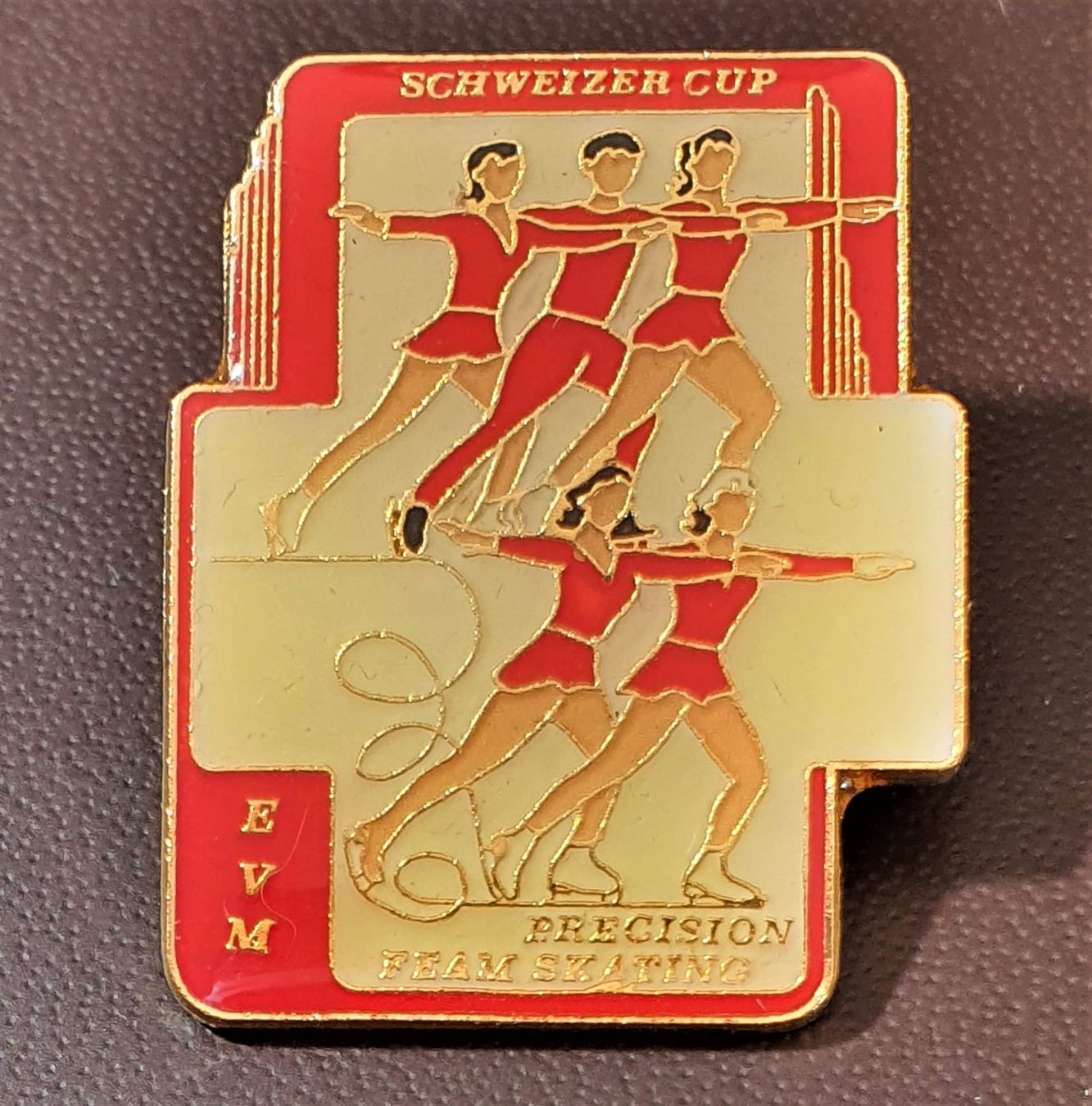 Placchette & Badge: R057 - Pin Schweizer Cup EVM Precision Team skating – Usato da Reinach BL venduto da Boston-Verkauf