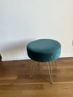Hocker grün, 36x36x43cm stoff