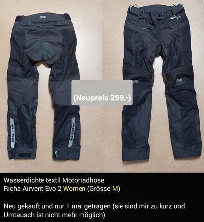 Motorradhose Richa Airvent Evo 2 Women Gr M guter Zustand
