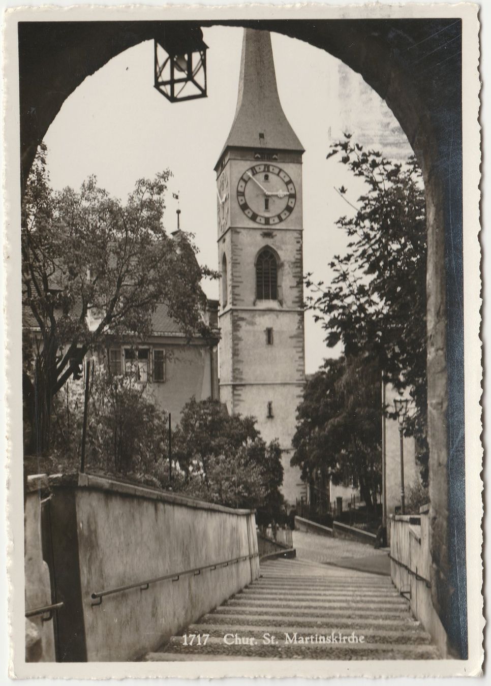 Cartoline postali: Winterthur,  Stadtkirche  und  Chur St. Martinskirche – Usato da Fällanden venduto da Blausegelfliege 3