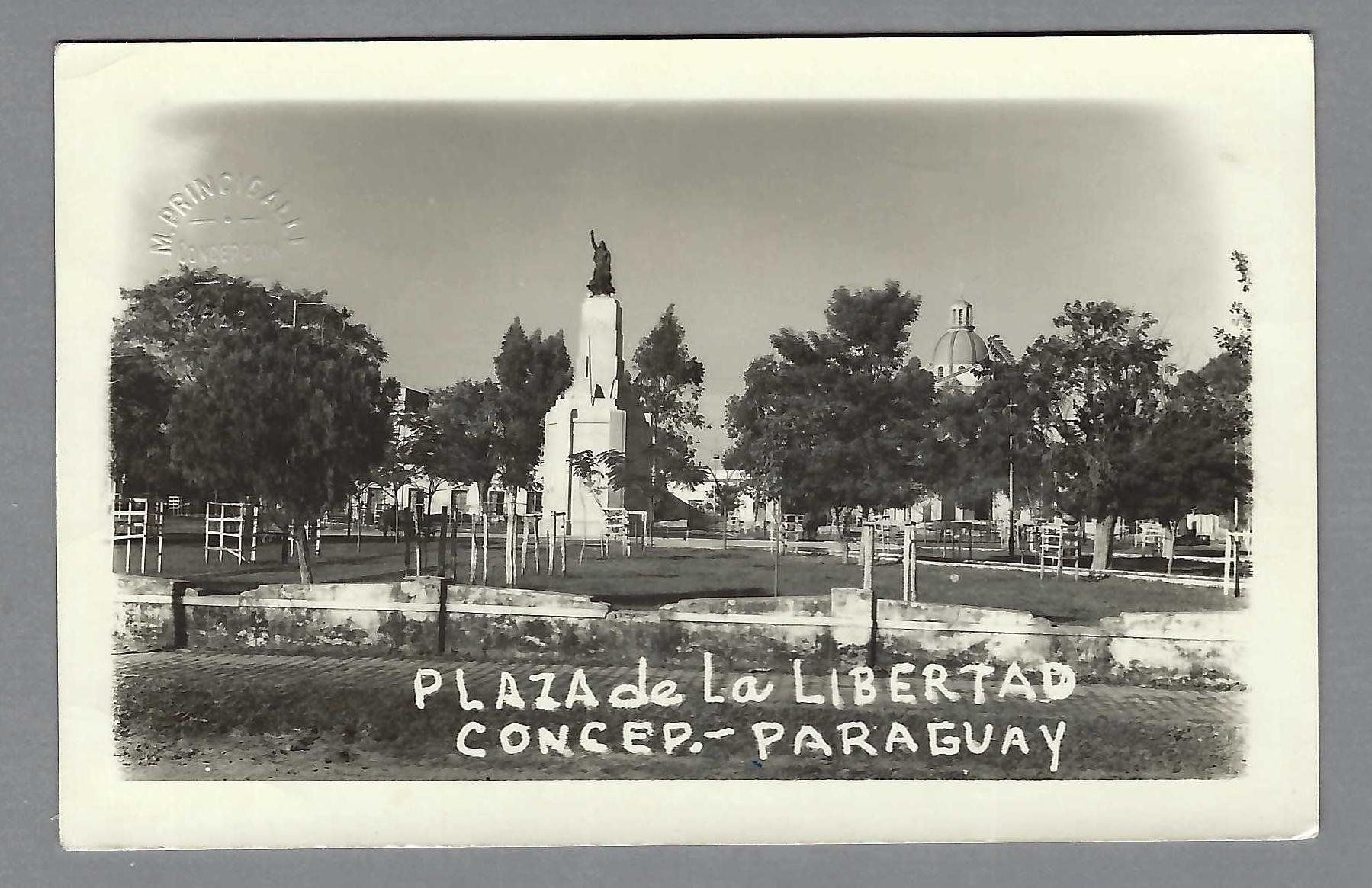 Ansichtskarten: PARAGUAY, PLACA DE LA LIBERTAD, CONCEPTION – Gebraucht aus Pura von ulisse1957
