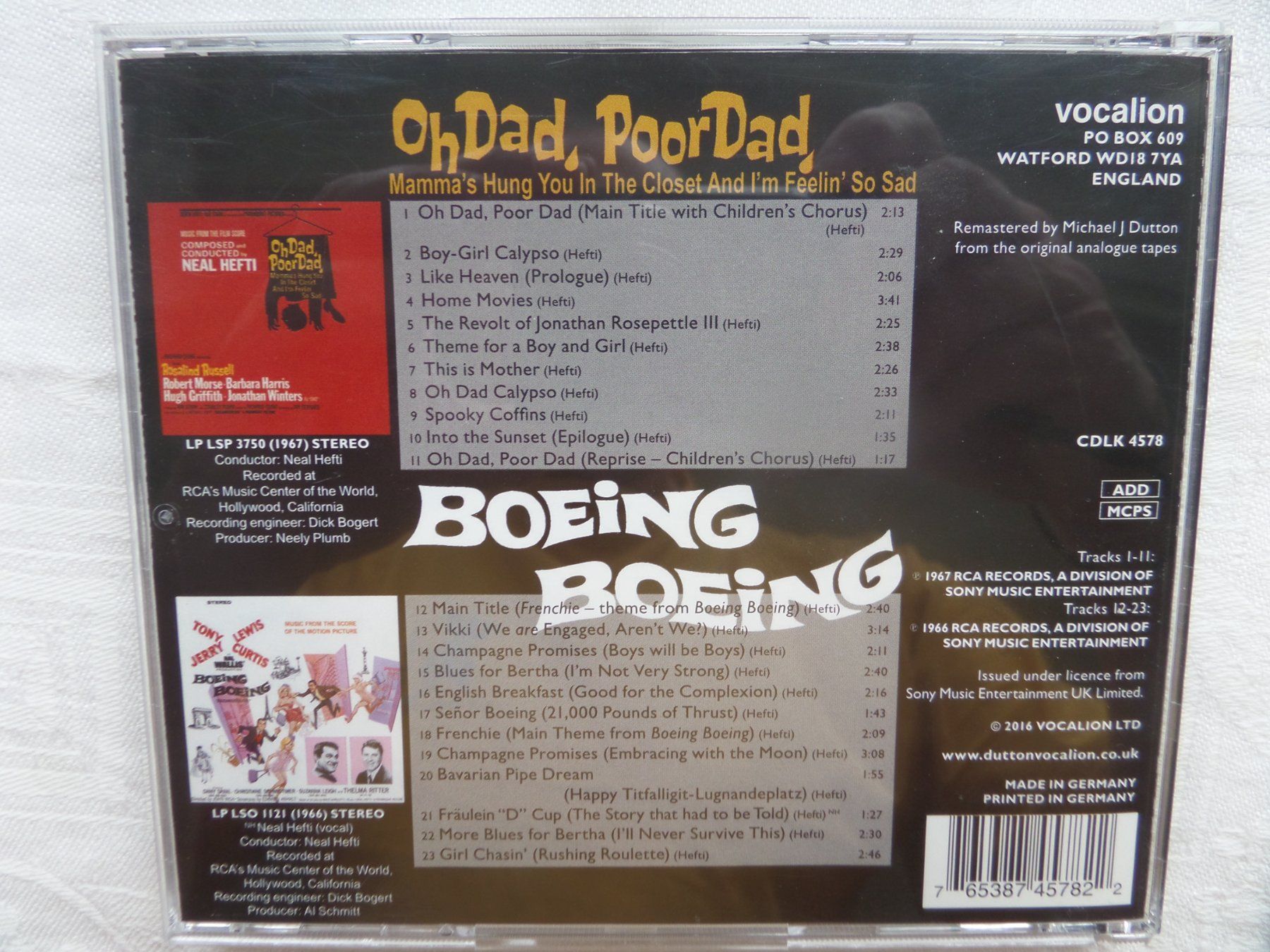 CD: Neal Hefti - Boeing Boeing / Oh Dad Poor Dad – Usato da Genève venduto da CDLPBookS 1