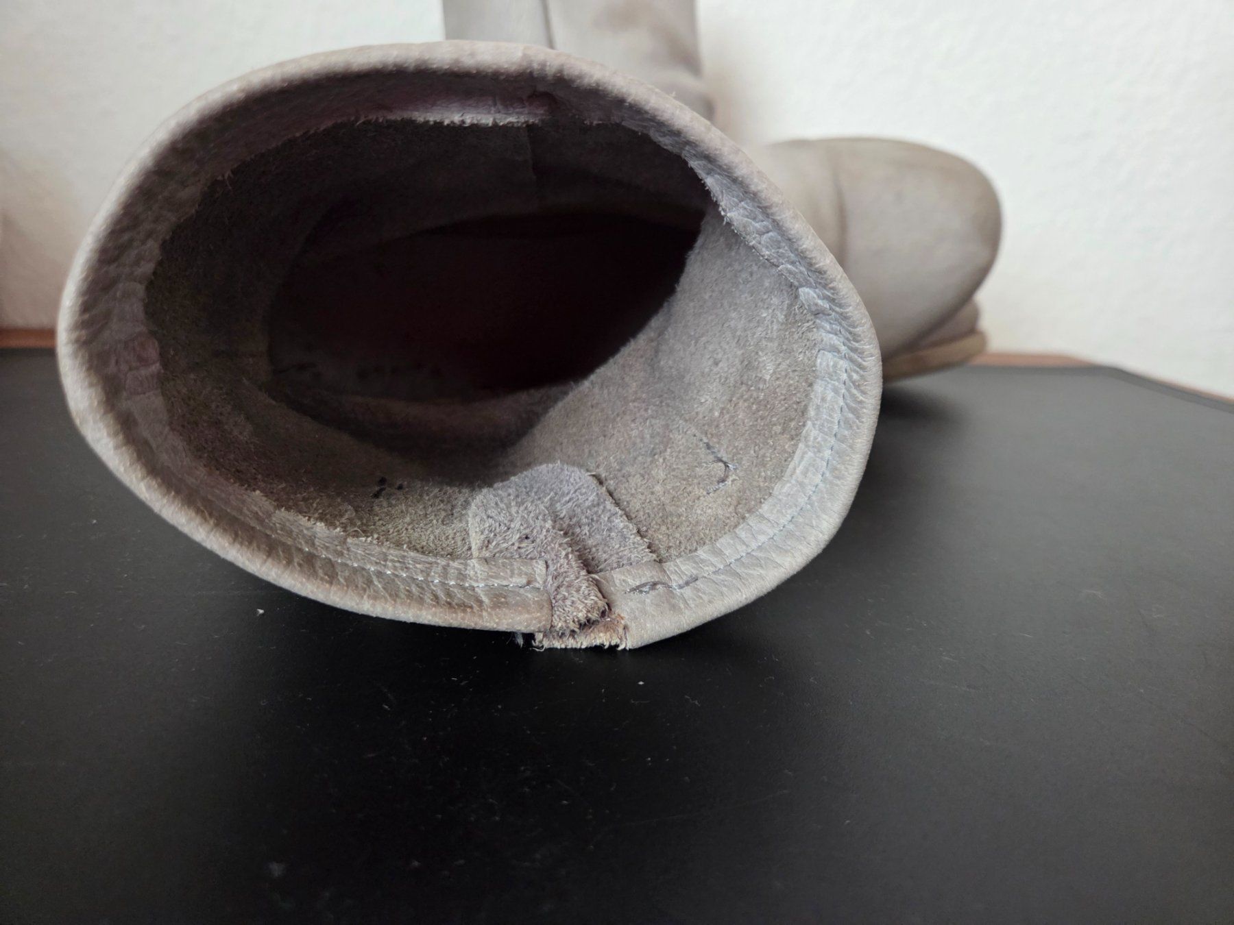 Scarpe da donna: Handmade Stiefeletten Leder grau – Usato da Zürich venduto da Stephs13 5
