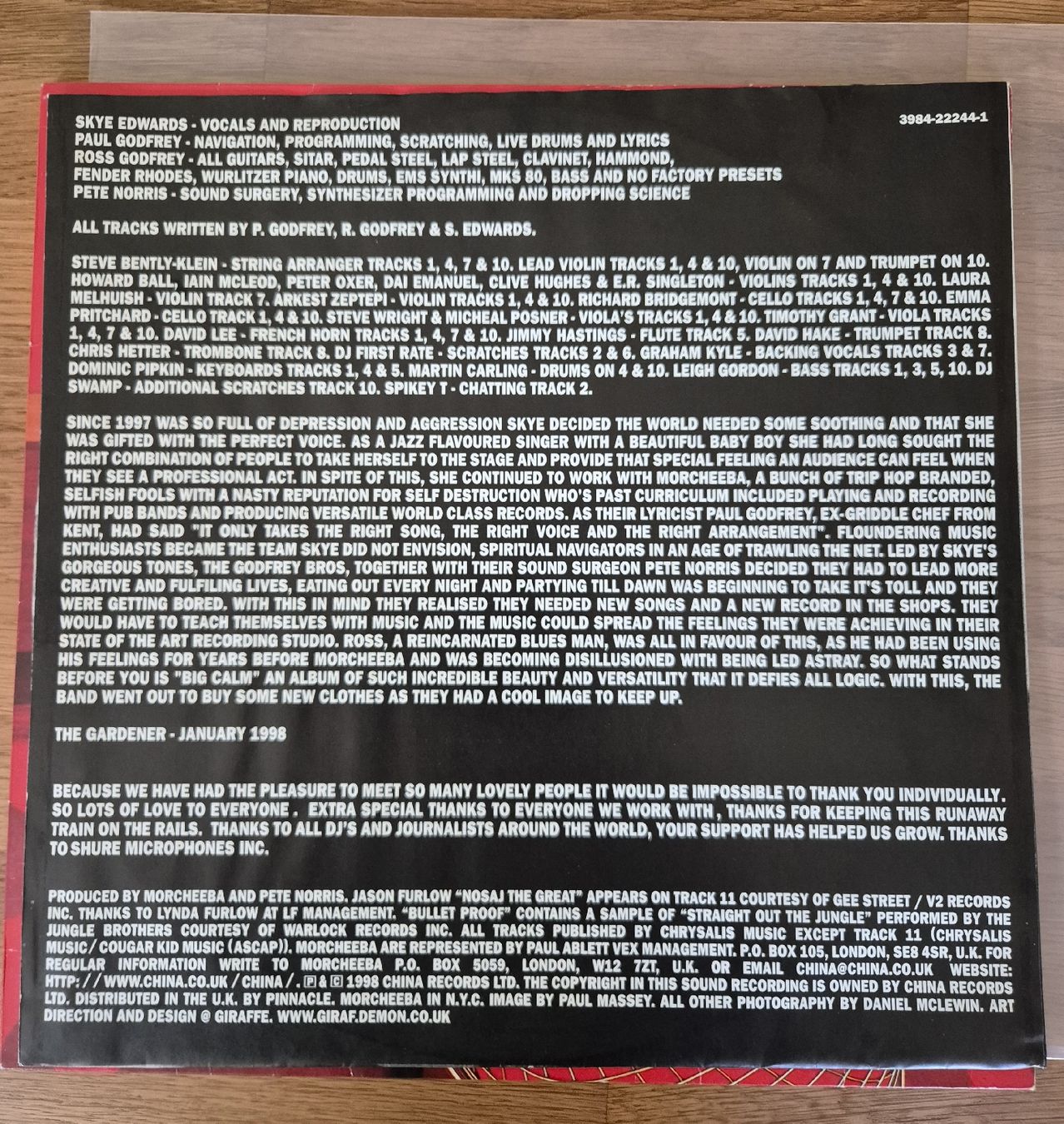 Dischi in vinile: Morcheeba - Big Calm (Vinyl LP) – Usato da Biel/Bienne venduto da scientek 2