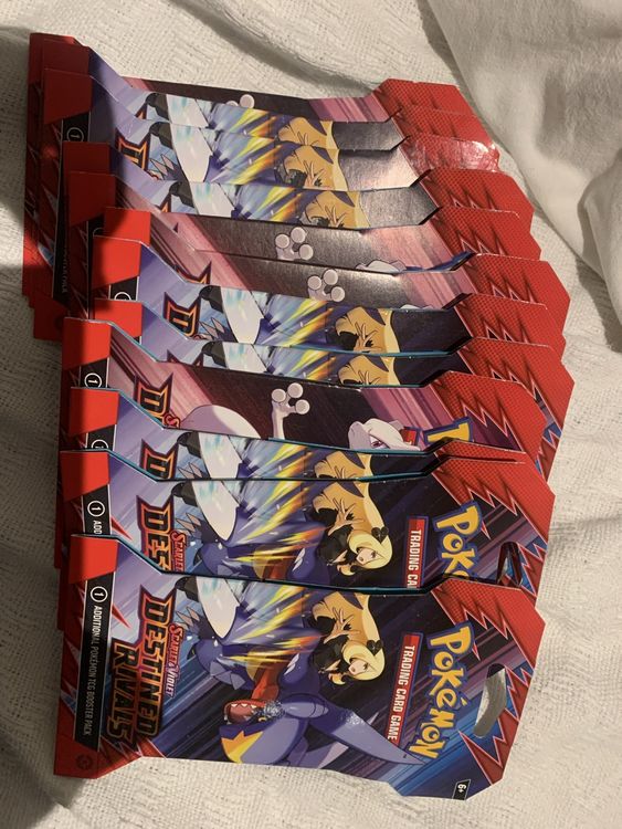 Pokemon 12x DESTINED RIVALS BOOSTER SEALED (Neu und originalverpackt ...