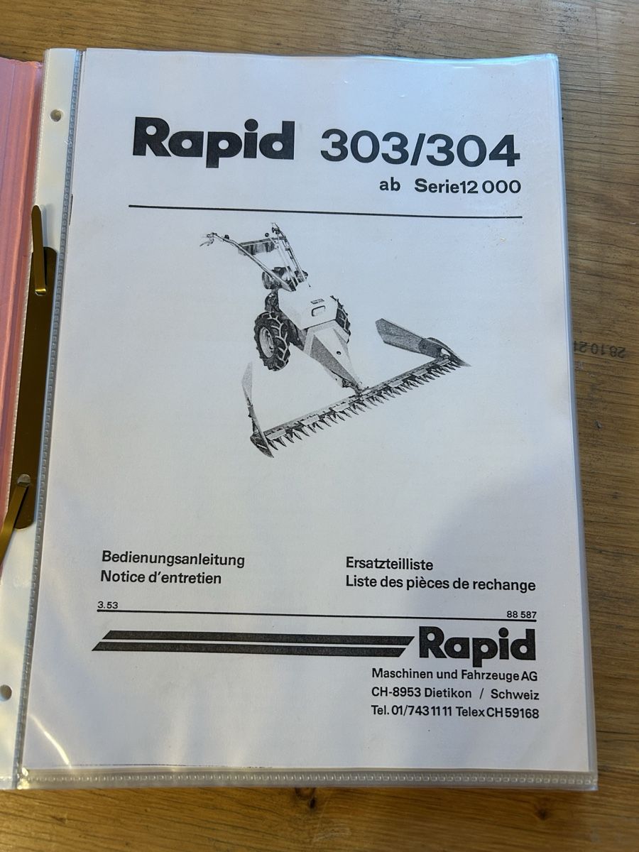 Libri: Rapid bedienungs + Reperatur handbuch – Usato da Rickenbach LU venduto da Brutus05 1