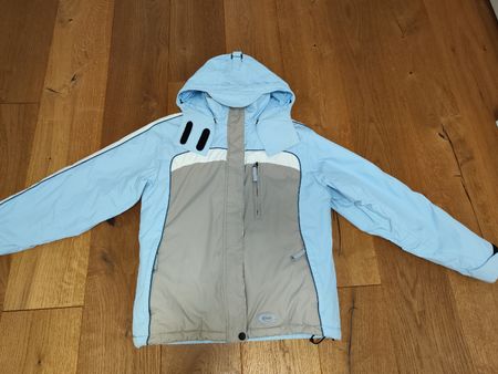 Exxtasy Skijacke Gr. 36, hellblau/beige