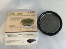Kressesieb anthrazit 12 cm neuwertiger Zustand in OVP