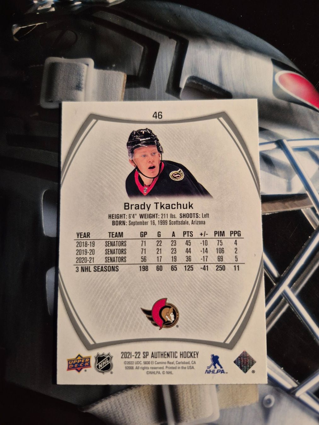 NHL Carte collezionabili: NHL Brady Tkachuk Ottawa Senators – Usato da Treiten venduto da Sauber73 1