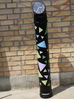 STANDUHR POP ART UHR DESIGNKLASSIKER  ROHR UHR PIPELINE