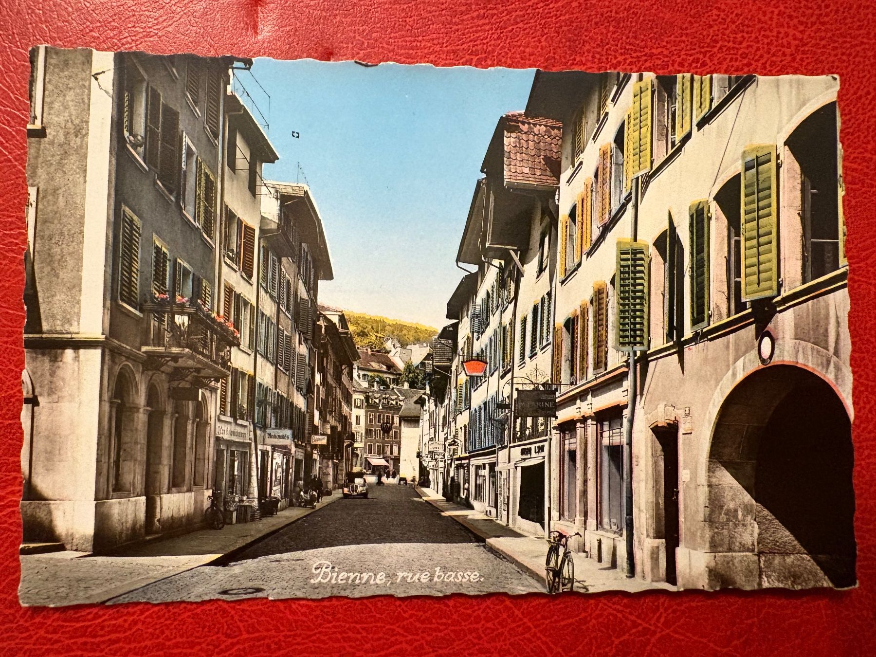 Ansichtskarten: Bienne / Rue basse – Gebraucht aus St-Légier-La Chiésaz von Theo005