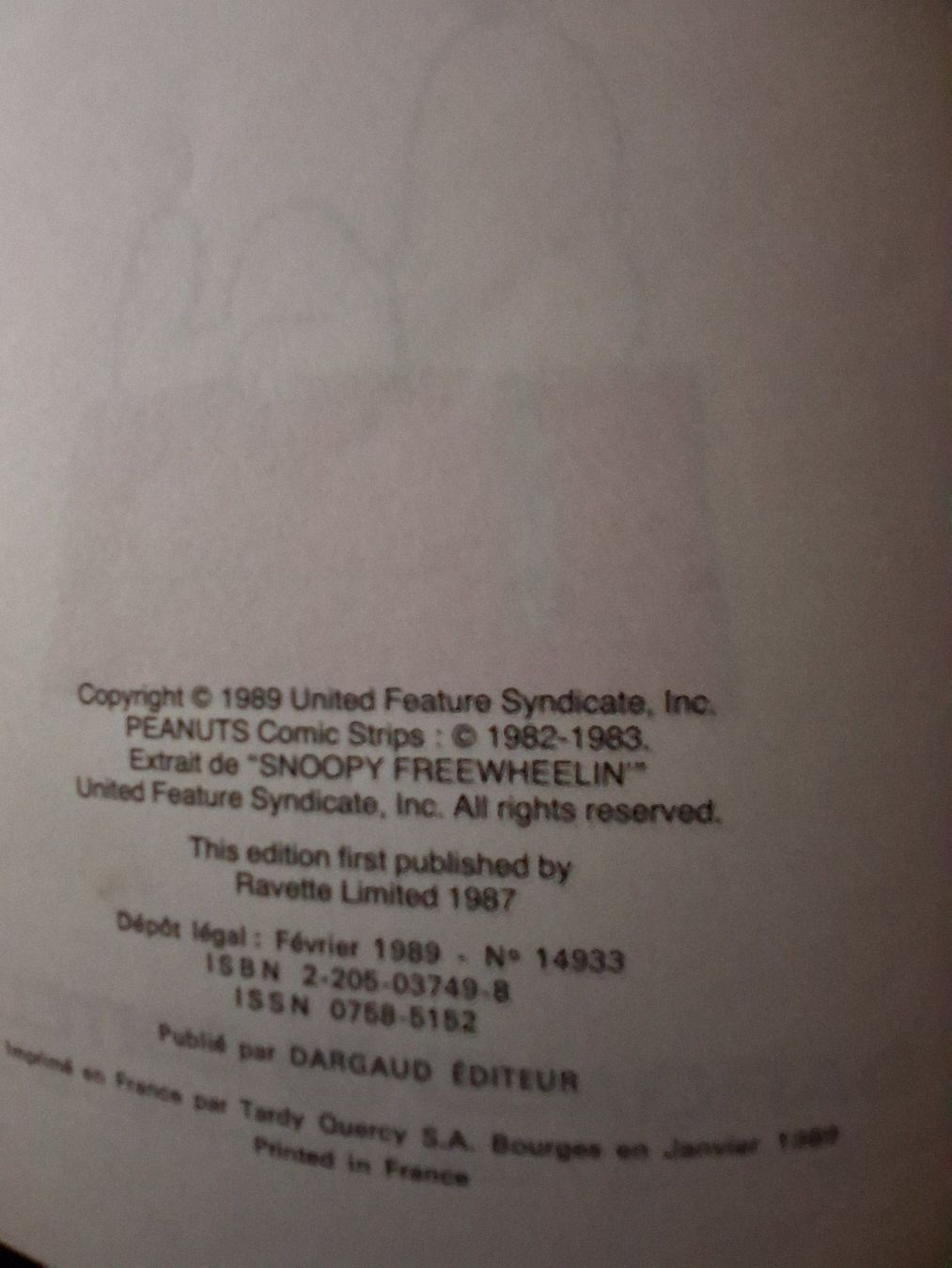 Fumetti: BD Snoopy Feu d'artifice, Dargaud, EO - 1989 – Usato da Cartigny venduto da pgc_fk9s 2