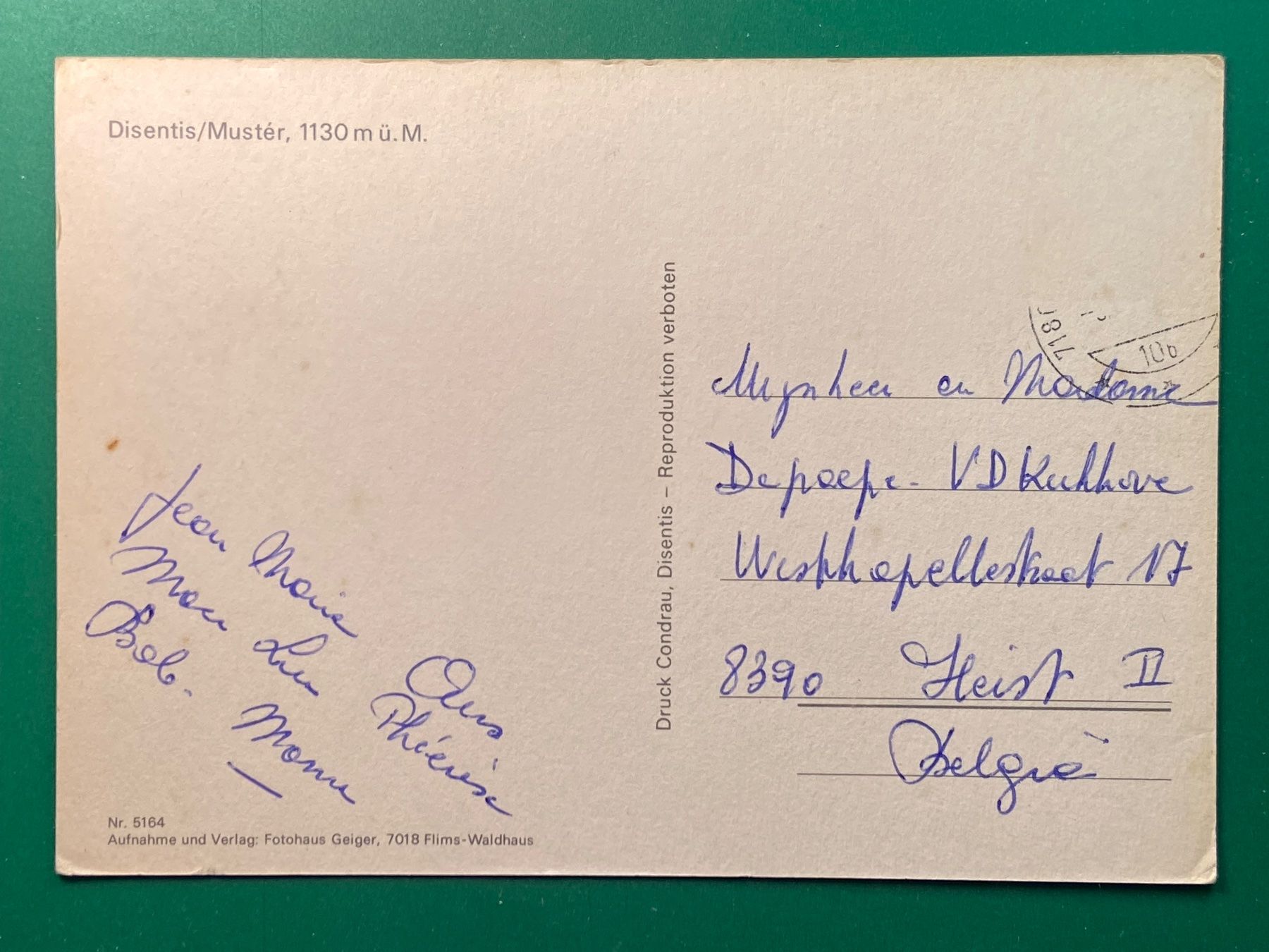 Cartoline postali: Disentis / Muster – Usato da Steg VS venduto da _vinci_ 1