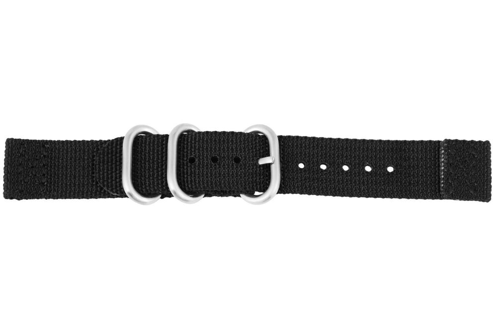 Nato Uhrenband Nylon 22mm schwarz Neu 3