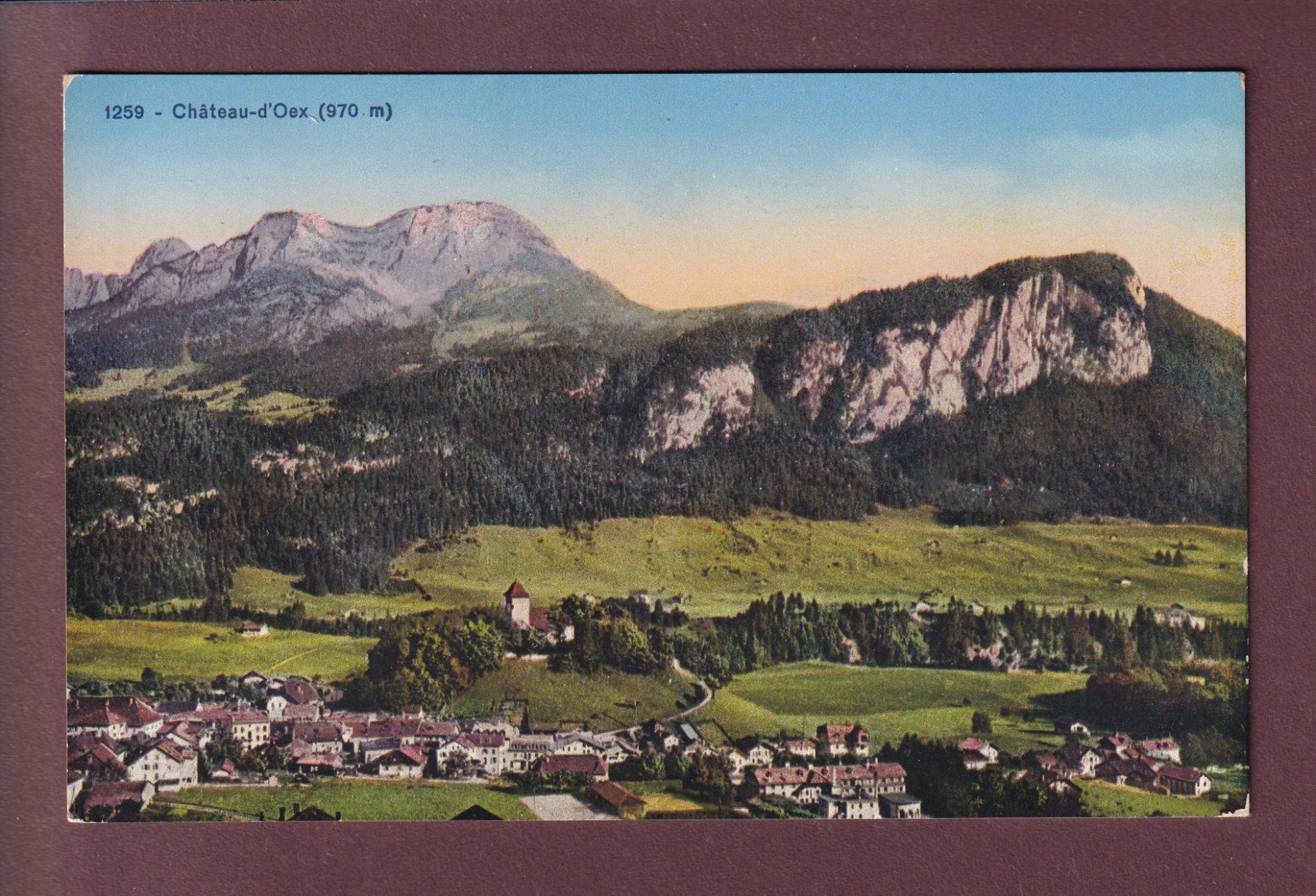 Cartoline postali: CHÂTEAU D'OEX – Usato da Pully venduto da nicecards