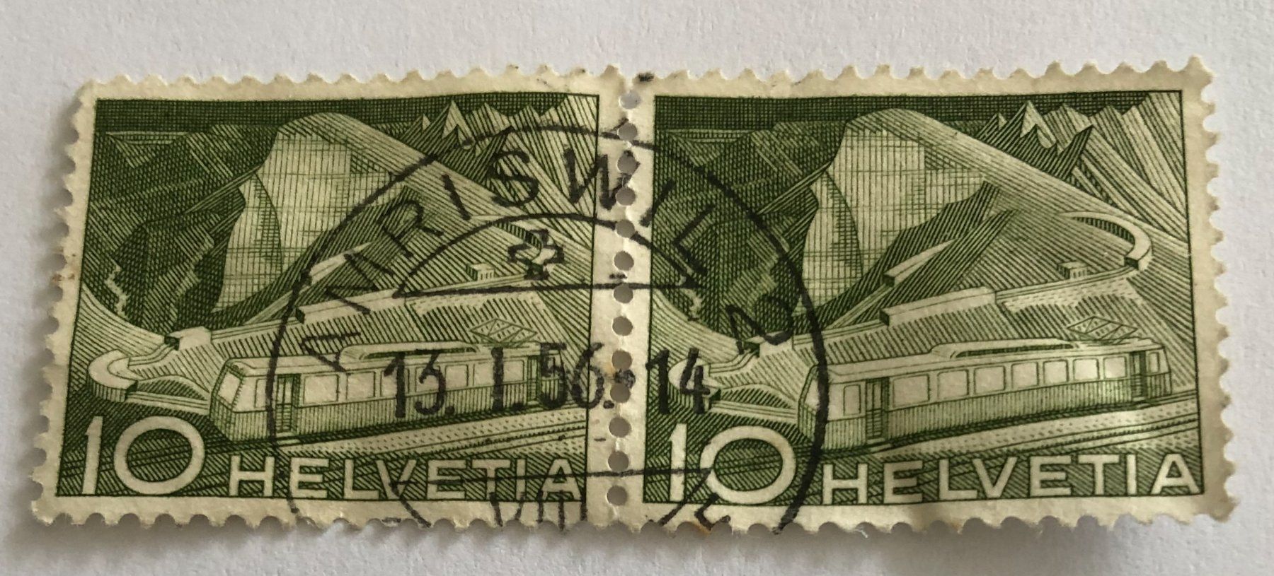 Tutti i francobolli: CH  Briefmarken  Paar gestempel    – Usato da Aarau venduto da Billa007