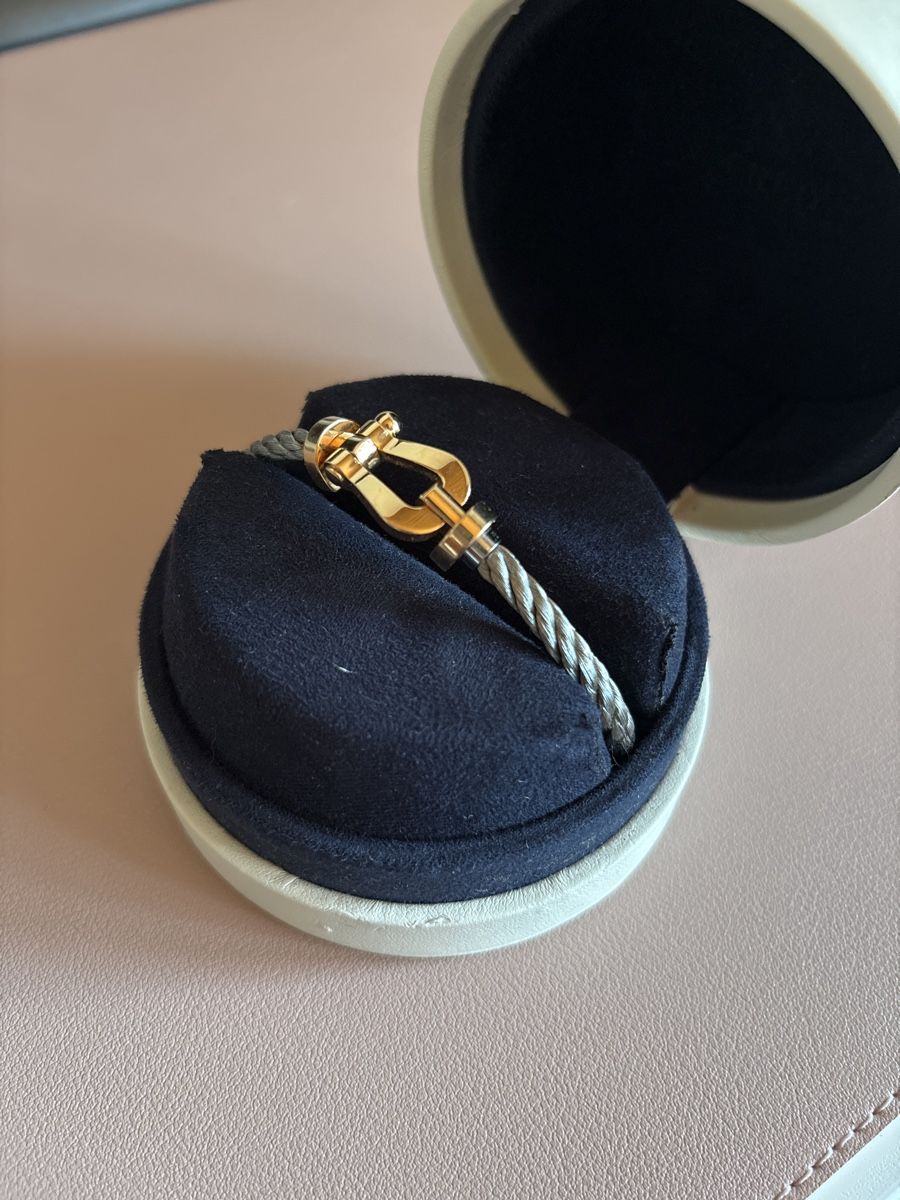 Bracciali & Braccialetti: Bracelet Fred Force 10 Câble Gris Acier Or Jaune – Usato da Monthey venduto da LoveBrand 2