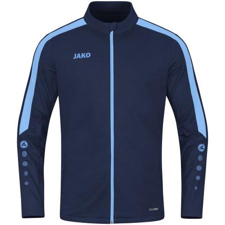 Jako Polyesterjacke Power - marine/skyblue (Grösse: L)