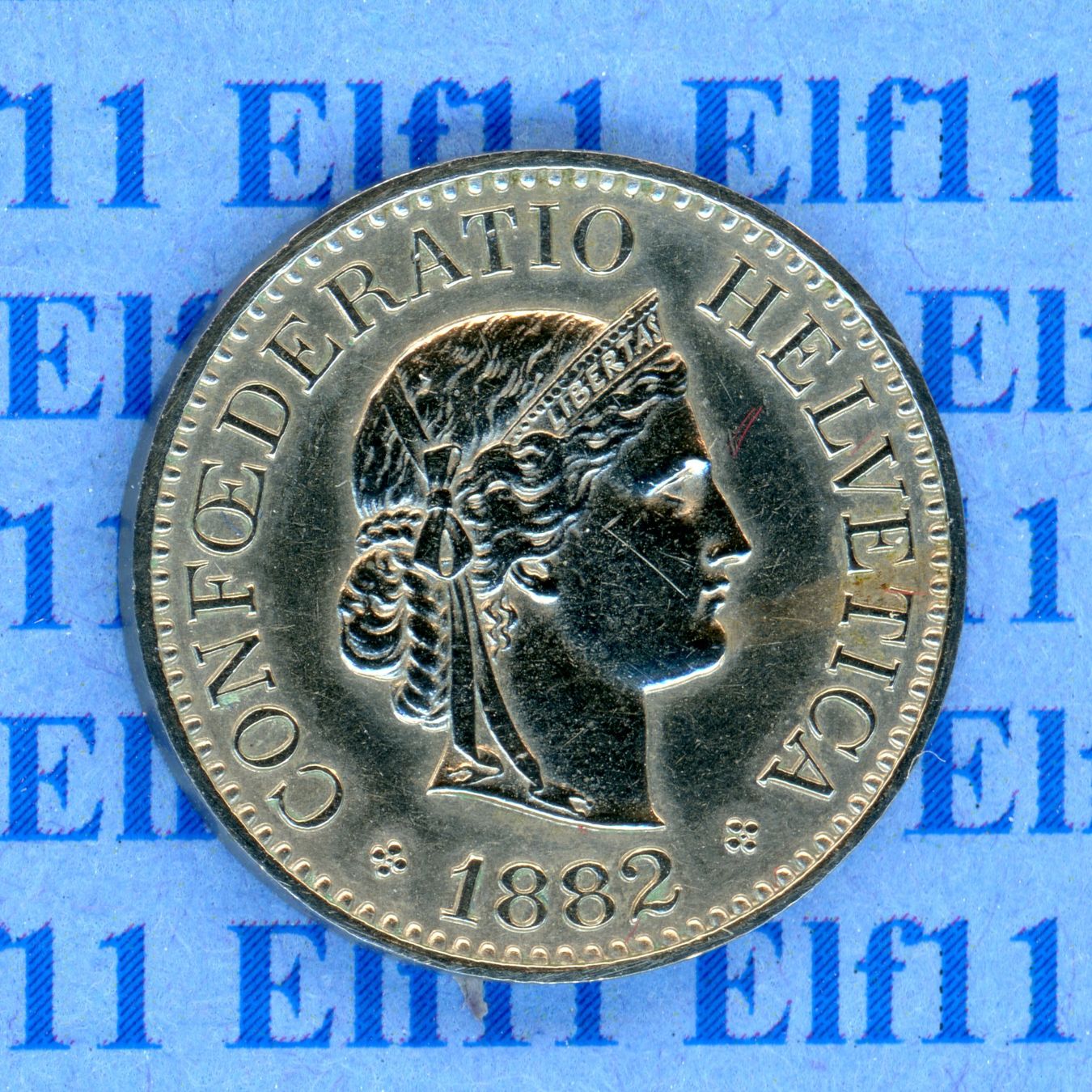 Tutti le monete: CHF___0.10 1882 unz 10 Rappen – Nuovo (secondo la descrizione) da Widnau venduto da Elf11