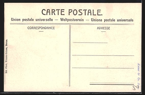 Cartoline postali: AK Bern, Hauptpost, l'Hotel des Postes – Usato da Berlin venduto da bartko-reher 1