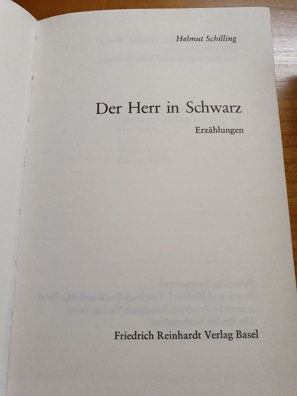 Bücher: Helmut Schilling Erzählungen – Gebraucht aus Oberdorf BL von BaldenEagle 1