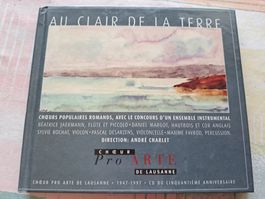 Cd Au clair de la terre  Pro Arte - Choeur de Lausanne