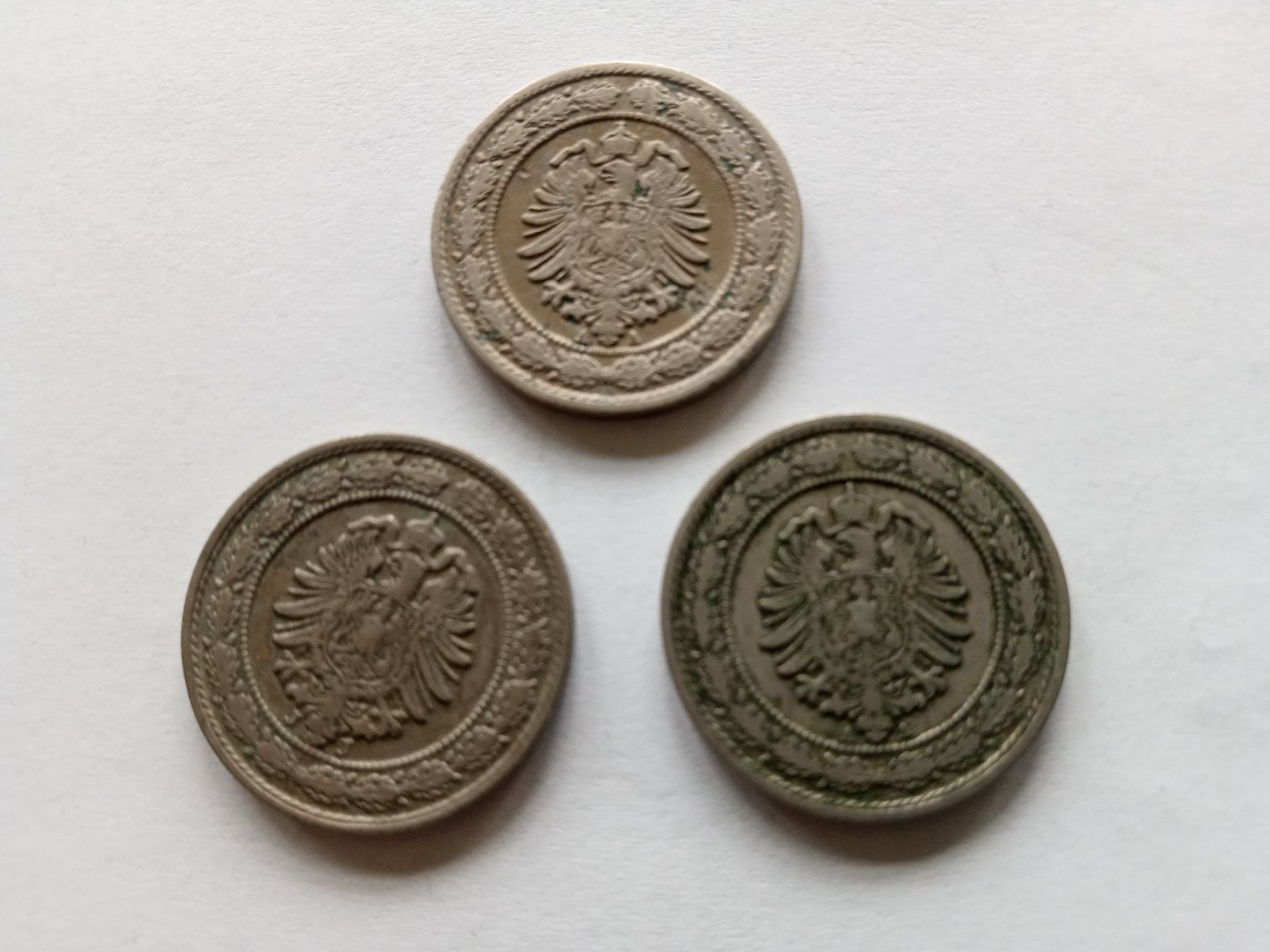 Tutti le monete: 1888 3 x 20 Pfennig – Usato da Niederried Interl venduto da Icespider 1