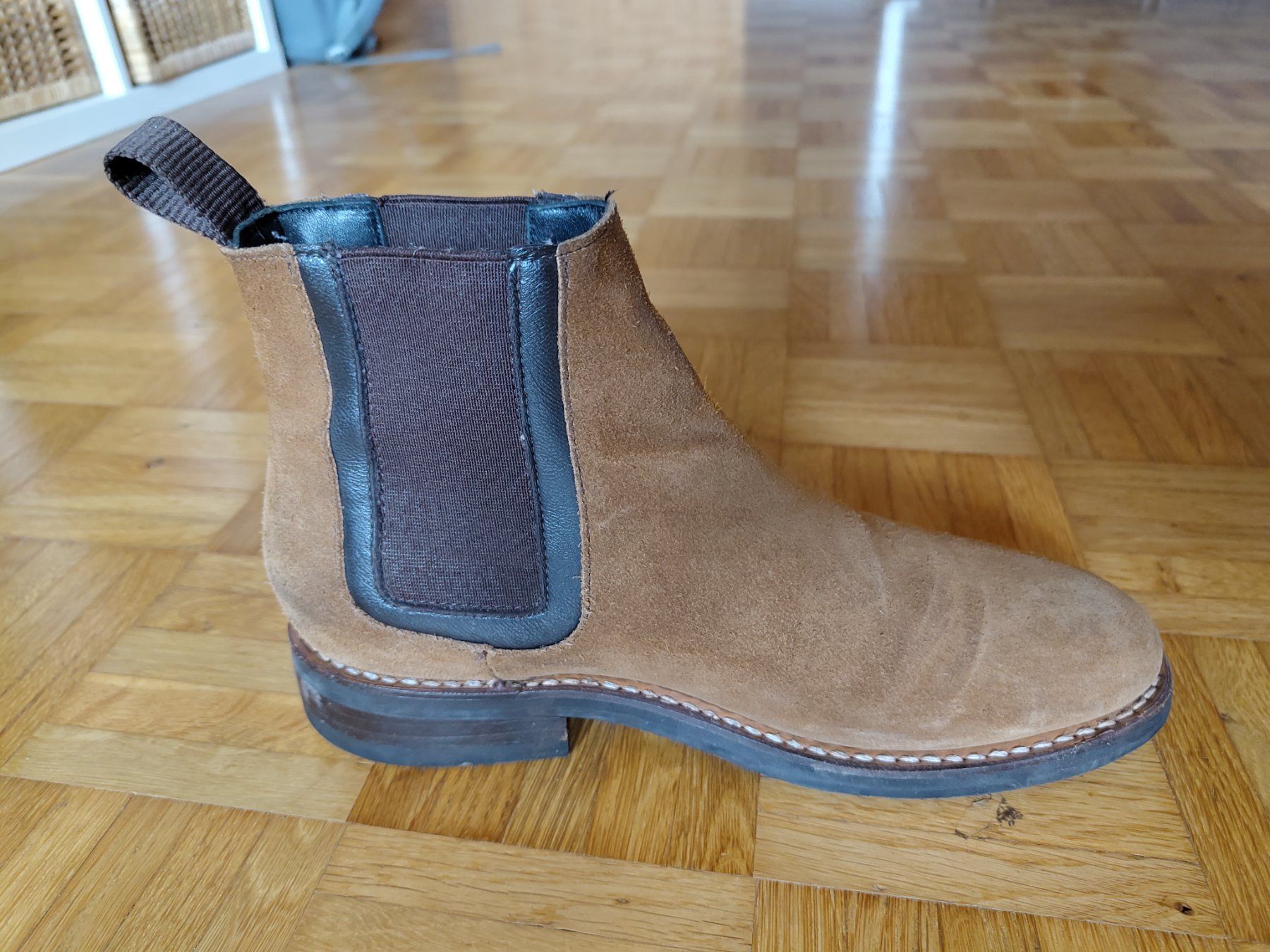 Herrenschuhe: Thursday Boots "Duke" Chelsea Boot, Hellbraun, US Grösse 6 – Gebraucht aus Rüedisbach von Minduck 2