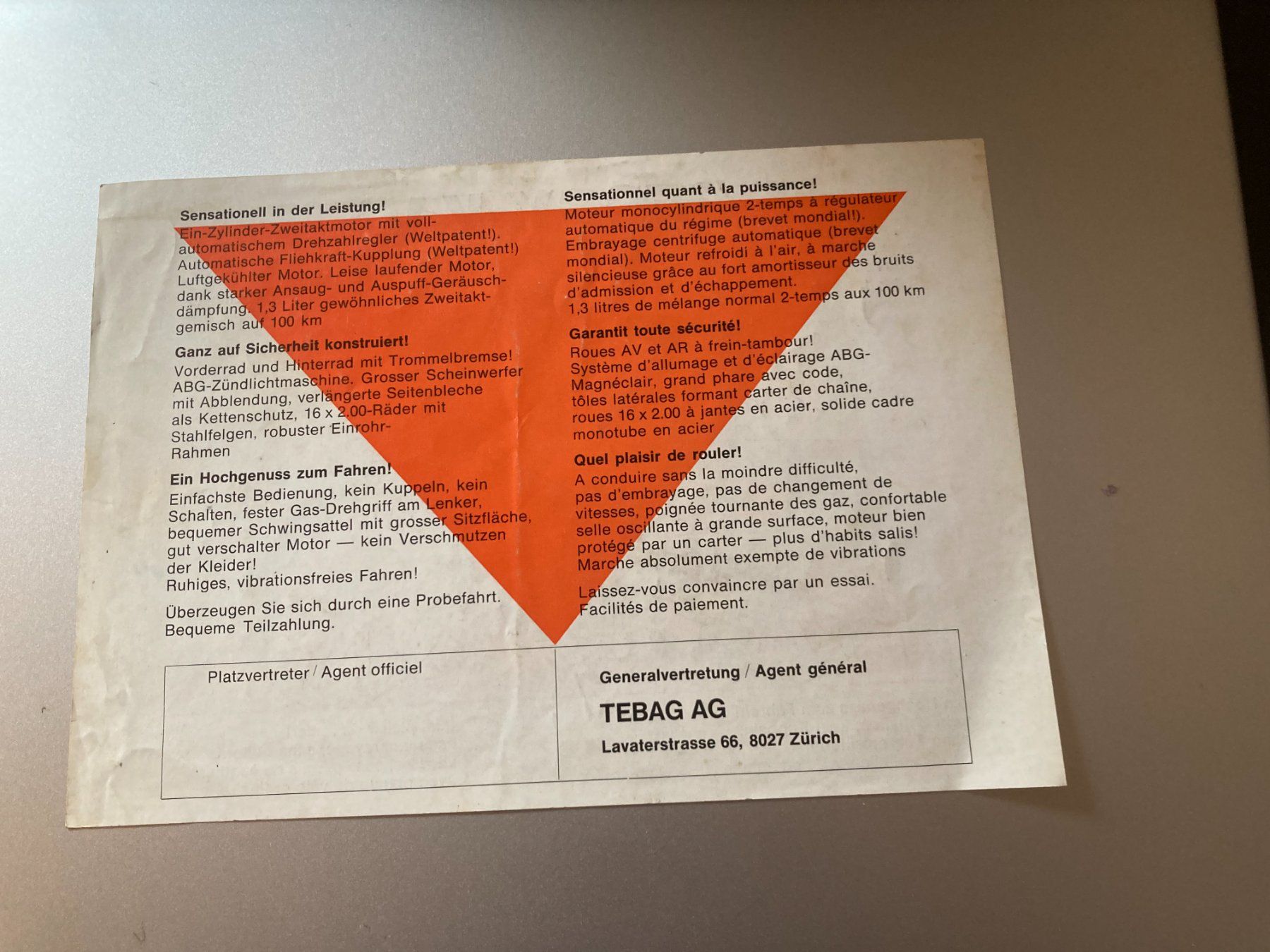 Documenti: Prospekt PEGGY-VAP – Usato da Filzbach venduto da Sugi7 1