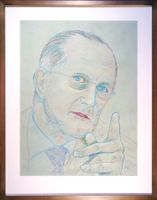 Grosse Pastell Zeichnung: Joseph Deiss