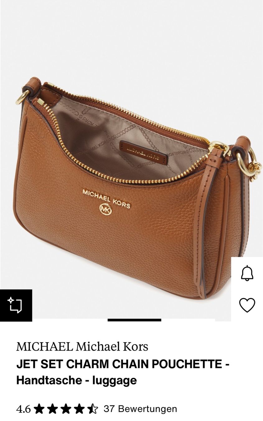 Michael Kors Borse da donna: Michael Kors Charm Handtasche, Cognac, Neu! – Nuovo e nell'imballaggio originale da Rümlang venduto da Pauline.H 5