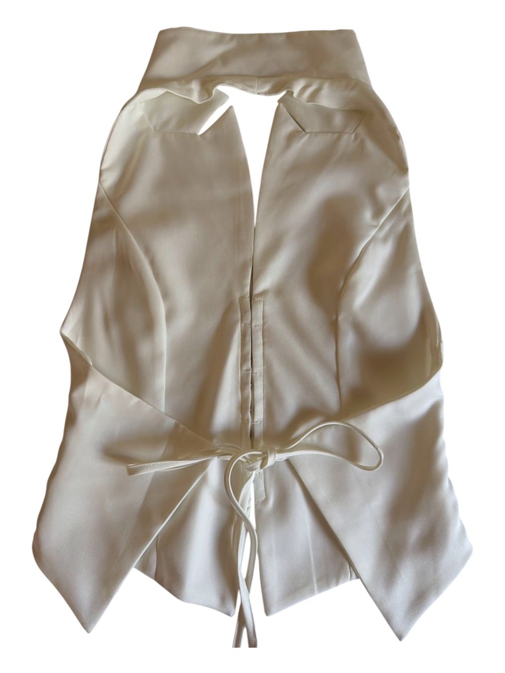 Shein Top: Weste Shein weiss rückenfrei Grösse M – Nuovo (secondo la descrizione) da Brunnen venduto da Sandy_closet1 1